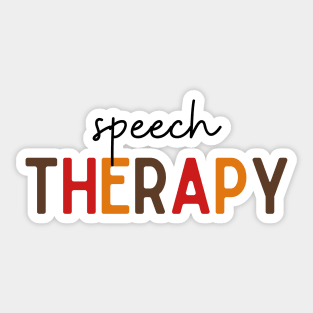 Fall Speech Therapy Design Sticker